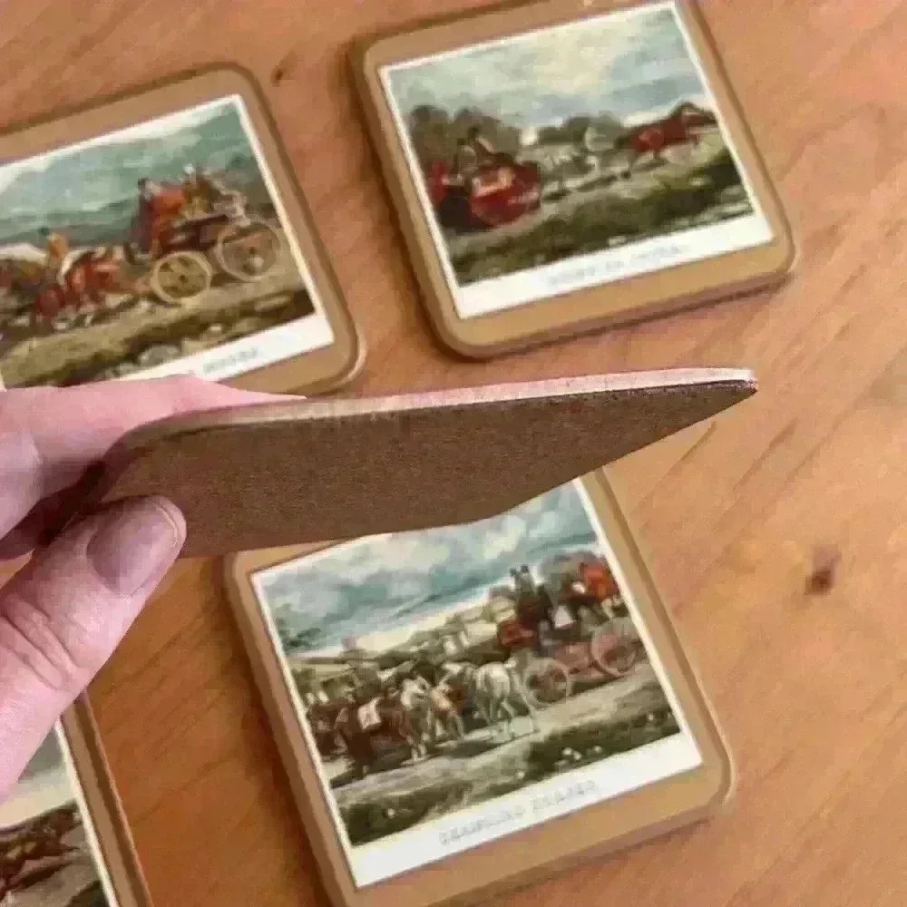 Vintage Coasters- Stagecoach & Horses theme- set of 5 - Picture 10 of 10